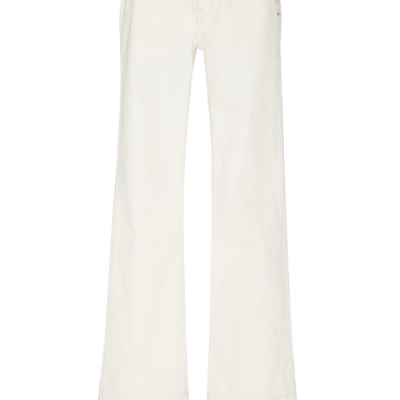 CURRENT ELLIOTT The Significant Other Wash Out CreamWhite Wide Leg Trouser Jeans - Picture 4 of 13